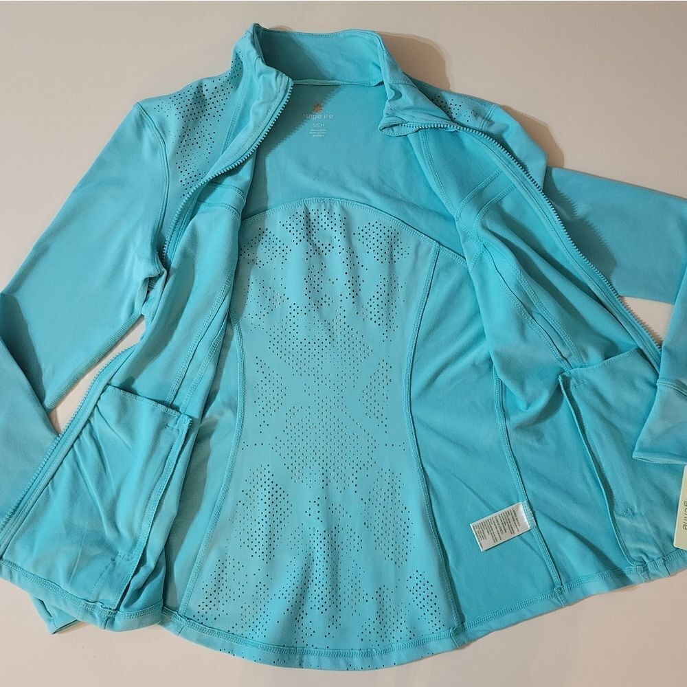 Tangerine Athleta Women's Aqua Mint Zippered Jacket - Picture 7 of 15